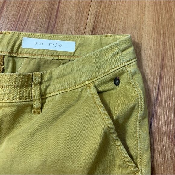 Anthropologie Pilcro & The Letterpress The Stet Mustard Pants - Picture 7 of 13